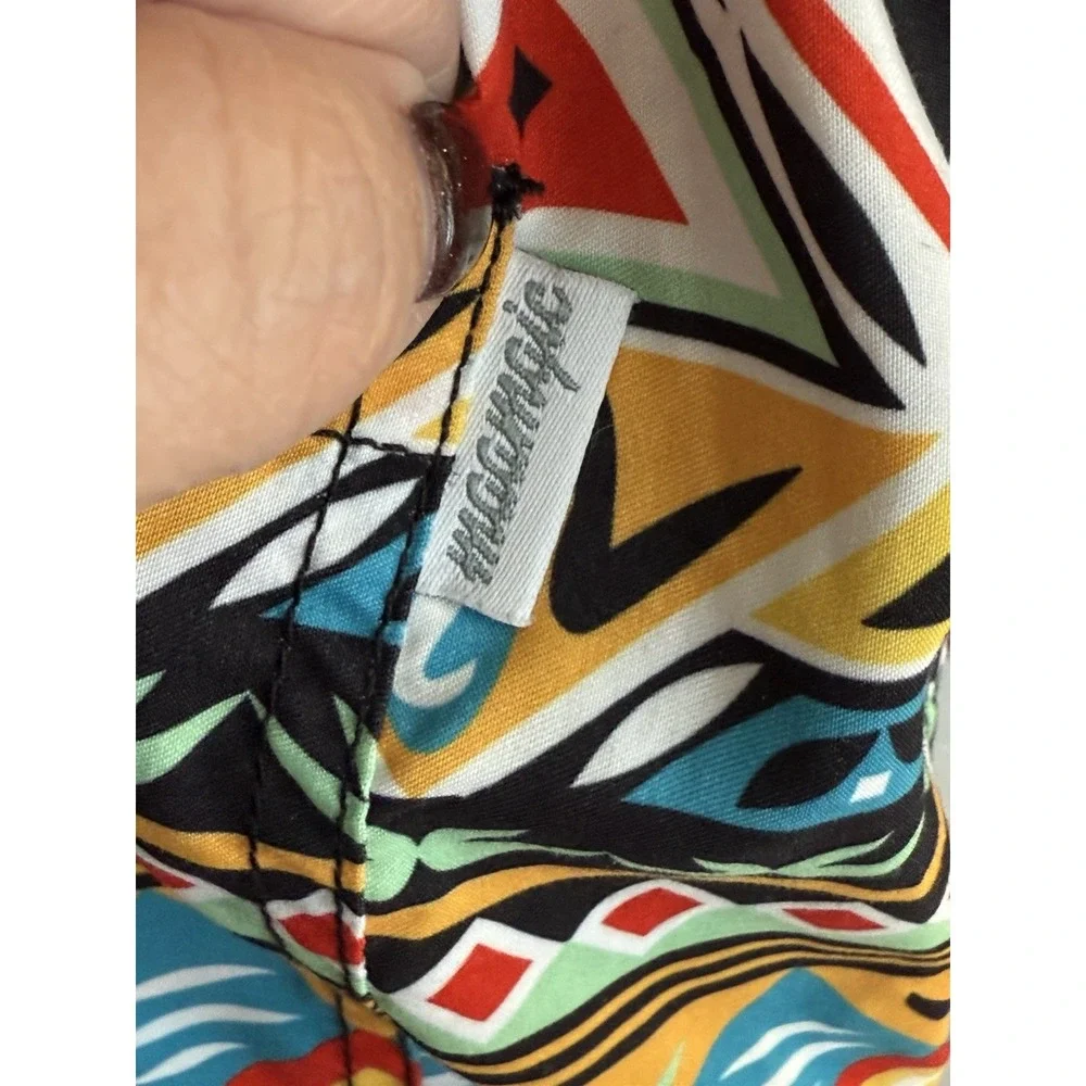 Maamgic Aztec Print‎ Swim Trunks Unlined Men's Size XL Drawstring Fast Shipping